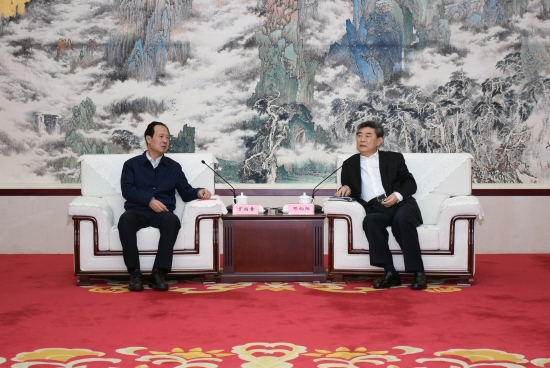 丁焰章拜會安徽省委常委、常務副省長鄧向陽