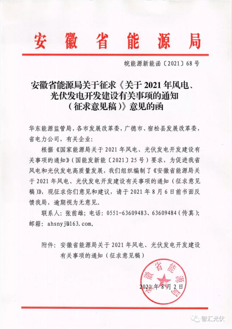 安徽：6GW保障性規(guī)模，不要求配儲(chǔ)能、競電價(jià)