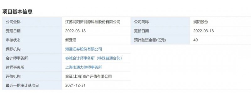40億登錄科創(chuàng)板！潤陽股份擬募資投建5GW異質(zhì)結(jié)+5萬噸多晶硅項(xiàng)目！