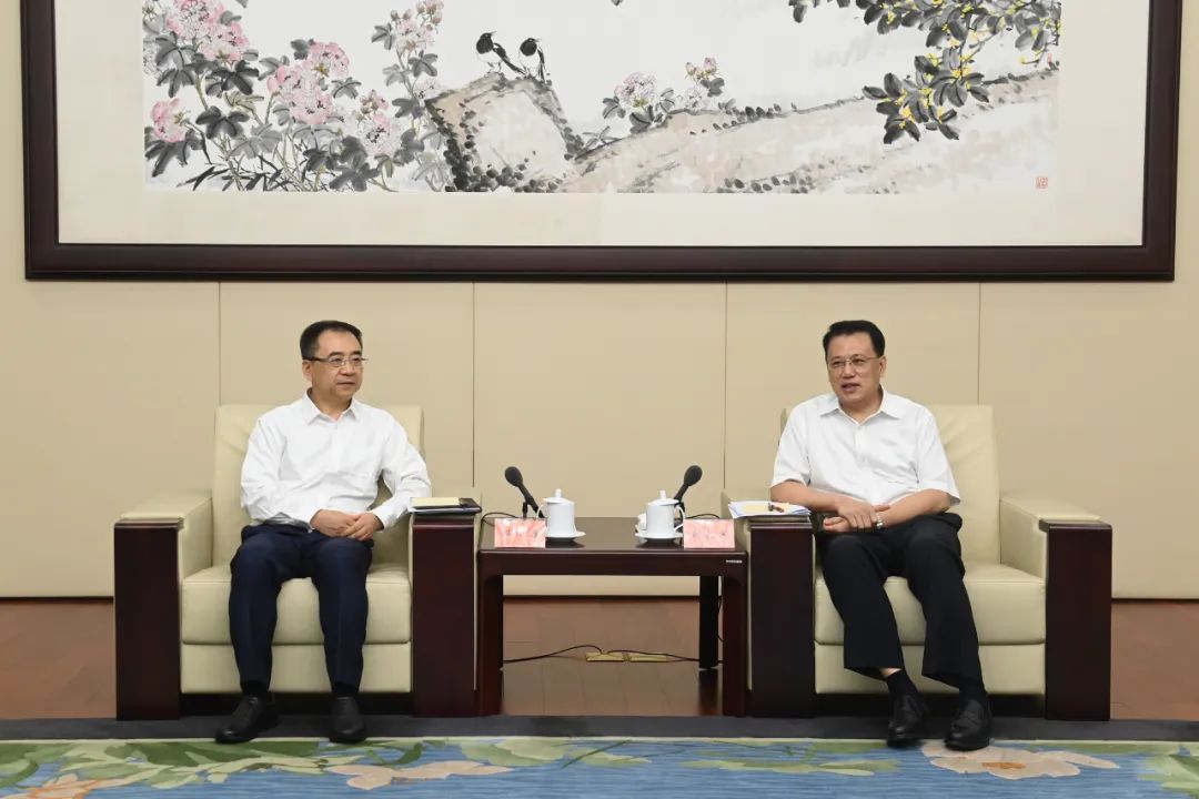 大唐集團(tuán)公司黨組書記、董事長鄒磊拜會(huì)浙江省委書記、省人大常委會(huì)主任袁家軍
