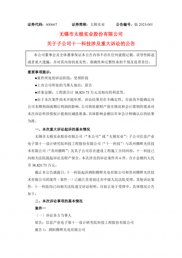 涉案金額3.88億！蘇州騰暉光伏被起訴