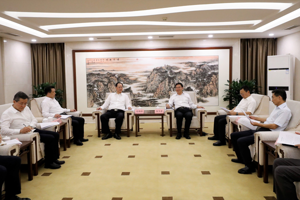 國務(wù)院國資委黨委書記、主任張玉卓會見湖南省委副書記、省長毛偉明