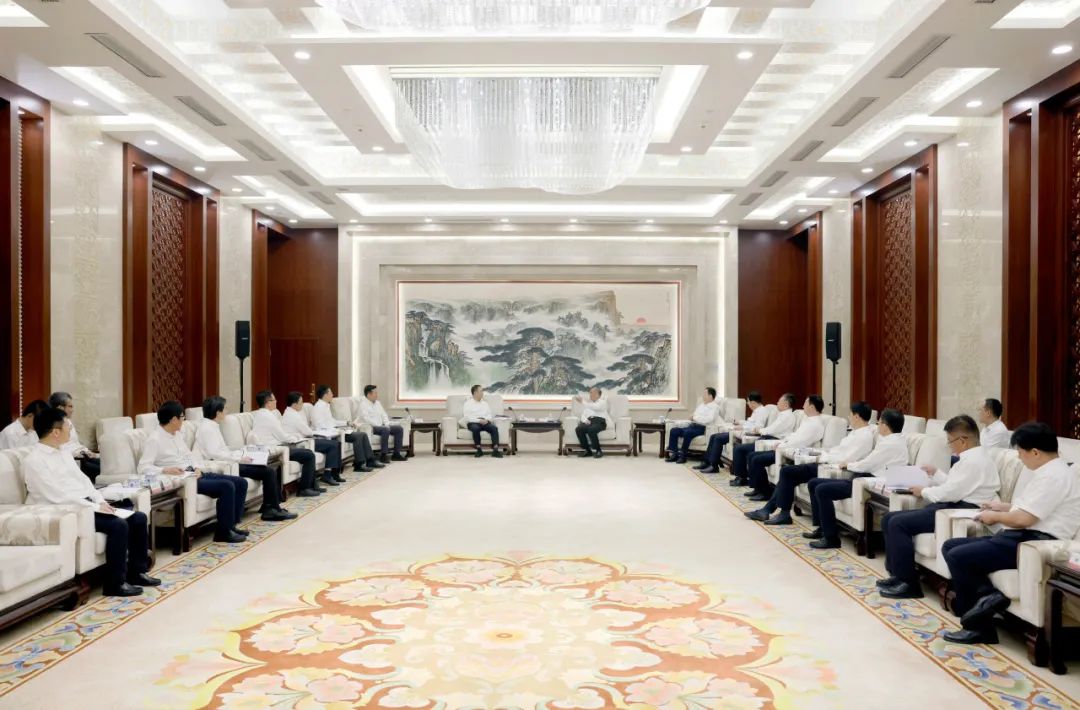 大唐集團鄒磊、劉明勝拜會山東省委書記林武、省長周乃翔