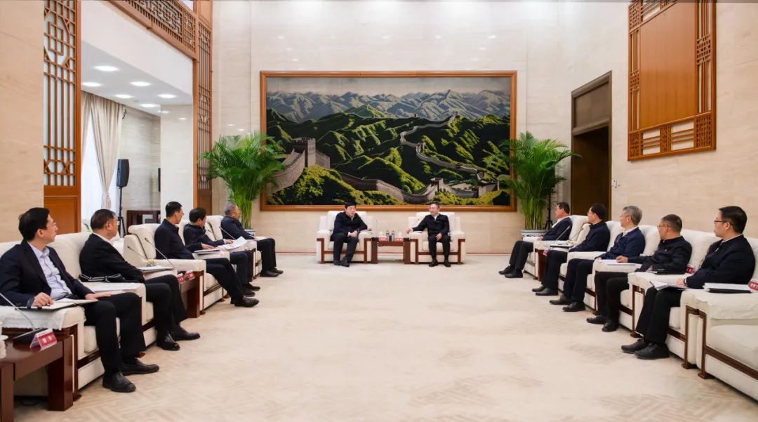 大唐集團董事長、黨組書鄒磊與國家電網(wǎng)董事長、黨組書記張智剛會談