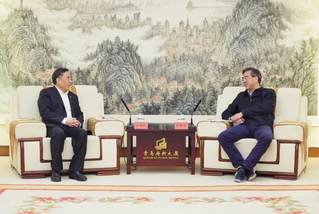 中國(guó)能建黨委書記、董事長(zhǎng)宋海良拜會(huì)山東省委常委、青島市委書記曾贊榮