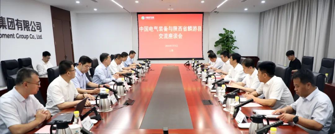 中國電氣裝備黨委書記、董事長李洪鳳會見麟游縣委書記王海剛