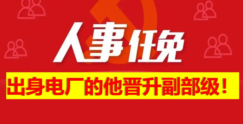 出身電廠的他晉升副部級！