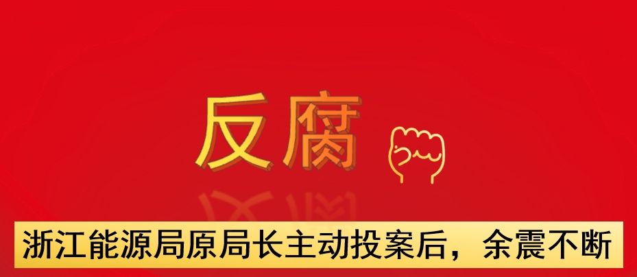 浙江能源局原局長(zhǎng)主動(dòng)投案后，余震不斷
